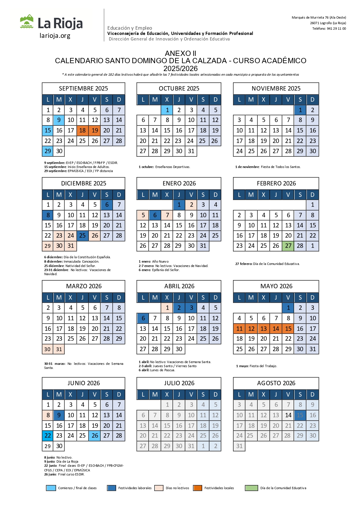 Calendario